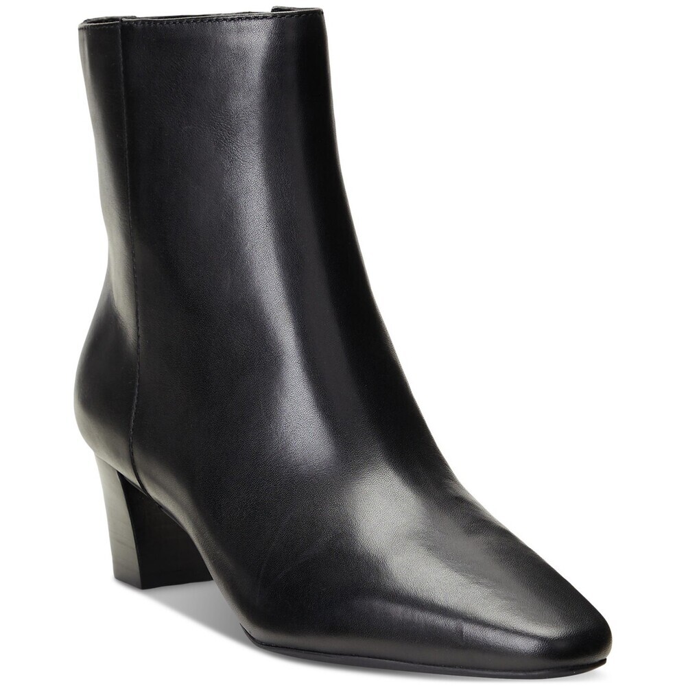 Lauren Ralph Lauren Willa Boots Womens 5 Black Leather Square Toe Bootie LION392